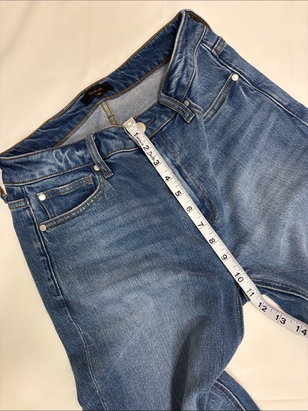 QUINCE WOMENS BELLA STRECH WIDE LEG JEANS! - Picture 7 of 13